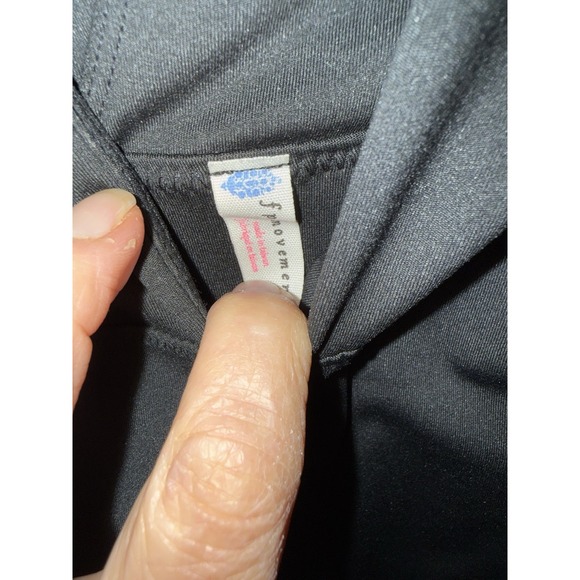 Free People Movement Black Belted Jumpsuit Yoga Athletic Wear SP - Picture 3 of 4